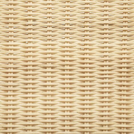 Poltrona malevio in mogano e rattan h82cm - Atmosphera créateur d'intérieur