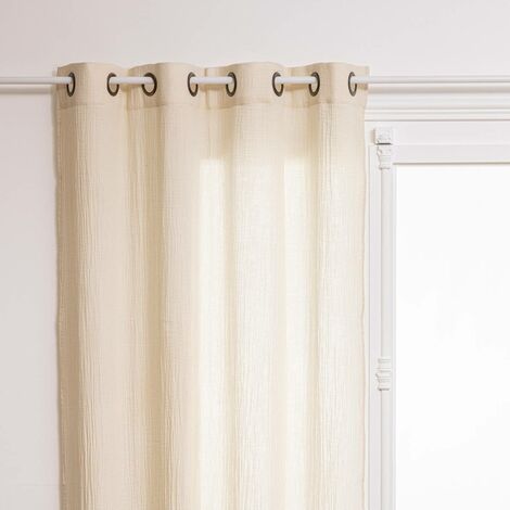 Tenda in cotone jamana 130x260cm bianco avorio - Atmosphera créateur d'intérieur