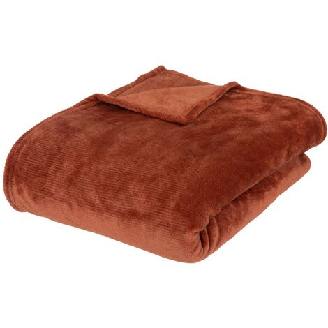 Gettito ollis 180x230cm rosa terracotta - Atmosphera créateur d'intérieur