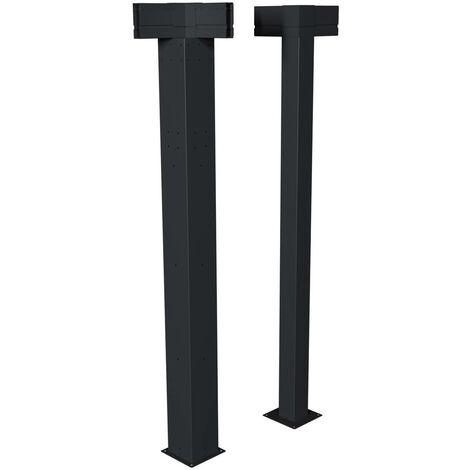 Kit di 2 pali angolari per pergola bioclimatica Majaé 3,6x3,6m - Hespéride