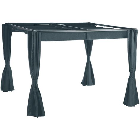 Tende per pergola palmeira 3x3m in poliestere ardesia - Hespéride