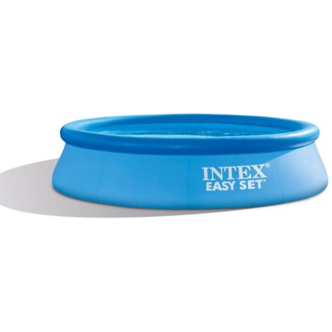Intex 28122NP – Piscina Fuori Terra Easy Set Rotonda, Pompa Filtro 1250 L/h, 3853 L, PVC, Azzurro, 305x76 cm