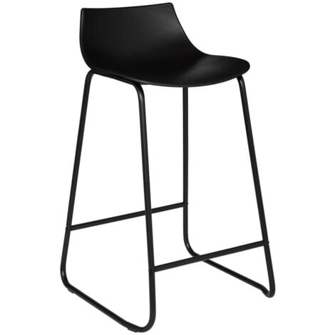 Sgabello da bar otac in metallo nero - Atmosphera créateur d'intérieur