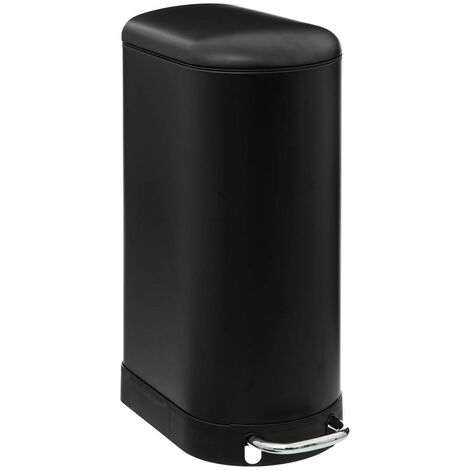 Cestino a pedale sottile ariane 30l nero - 5five