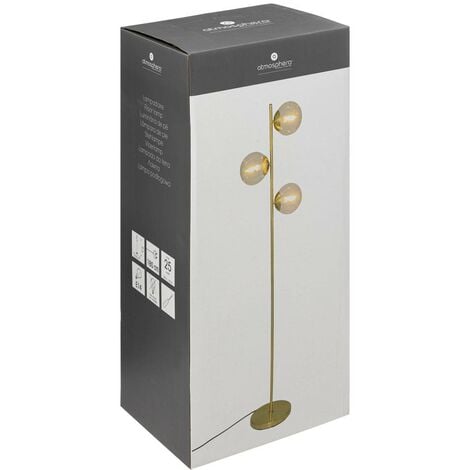 Lampada da terra diritta in metallo h162cm dorata - Atmosphera créateur d'intérieur