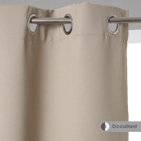 Tenda oscurante Odelie beige 140x260cm - Atmosphera créateur d'intérieur