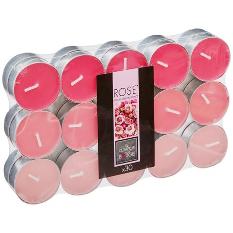 Confezione da 30 candele profumate rosa da 350 g - Atmosphera créateur d'intérieur (1/4)