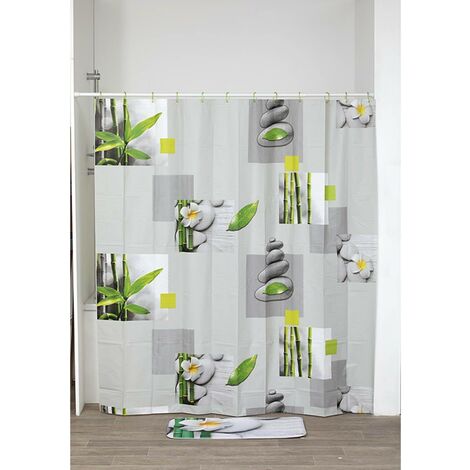 Tenda Doccia PEVA 180x200 Cm TODAY Green Utility – Impermeabile, Leggera, Con Ganci Inclusi