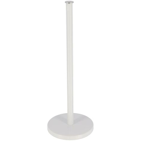 Piantana Portarotolo Carta Igienica Con Riserva 65h Cm In Metallo Nero Opaco 1