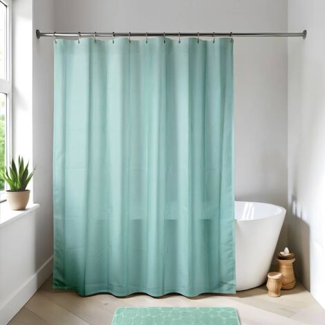 Tenda doccia in PVC 180x200cm Rossa - Anelli inclusi MSV | Leroy Merlin