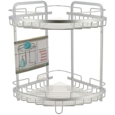Tendance - Barra angolare a U 80x80x80 cm in alluminio - Bianco - Bagno - Hydro