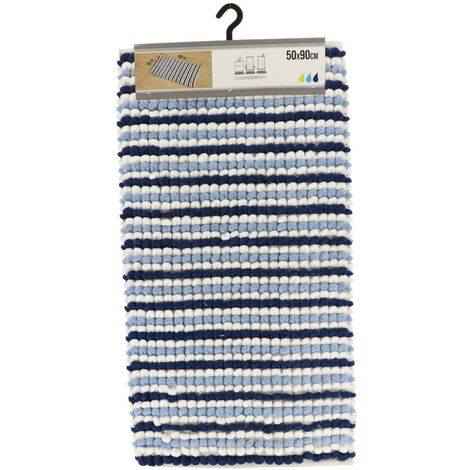 DecoPro Frangia Con Nappe 4,5 Metri | Colori Nautica Azzurro/Blu/Bianco, Lunghezza 9 Cm, Per Tende E Cuscini - 2