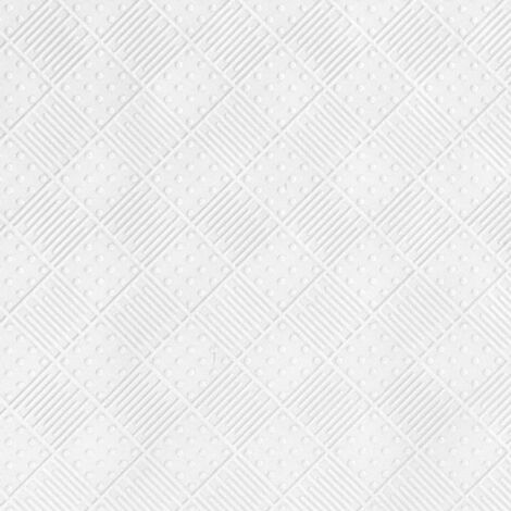 Tappeto Doccia GEDY Geo Antiscivolo In Gomma 53x53 Cm - Made In Italy, Bianco, Antibatterico E Antimuffa, 2 Anni Di Garanzia