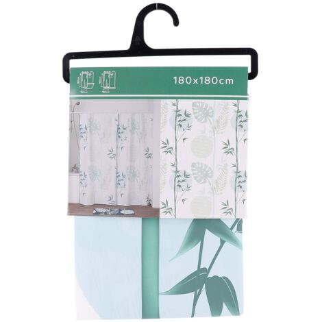 Apollo Tenda Doccia In PEVA Con Onde, Multicolore 180x180 Cm - Leggera E Pratica