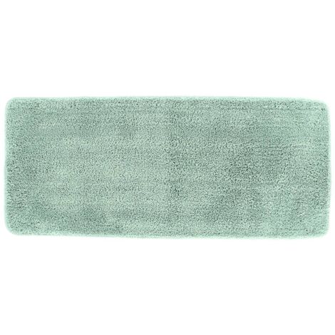 Tappeto Doppio Lavabo TENDANCE In Microfibra – 50x120 Cm, Sottofondo In Lattice, Verde Mandorla - 2