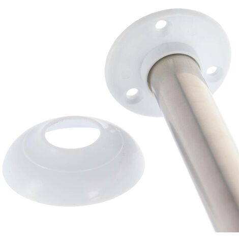 Asta Telescopica Per Tenda Da Doccia, Senza Fori, Regolabile, In Acciaio Inox, Con Anelli, Per Armadio, Camera Da Letto E Doccia (nero, 160, 250 Cm, 160 Cm, 250 Cm - Foto 6