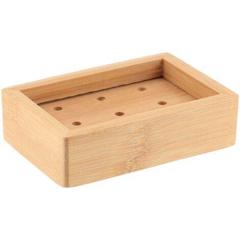 Portasapone In Bambù Naturale Tokaneit - Design Con Scarico Acqua, Per Bagno E Cucina, Ecologico - Foto 8