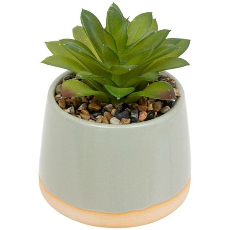 Pianta artificiale in ceramica h12cm - Atmosphera créateur d'intérieur (1/5)