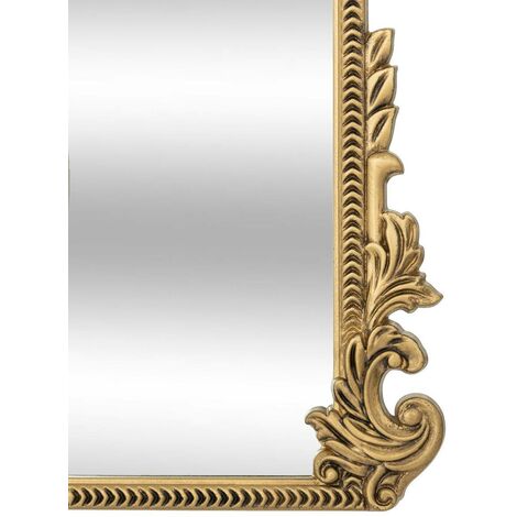 Miroir rond moulure Victoria 53x40cm Doré - ATMOSPHERA - 200210