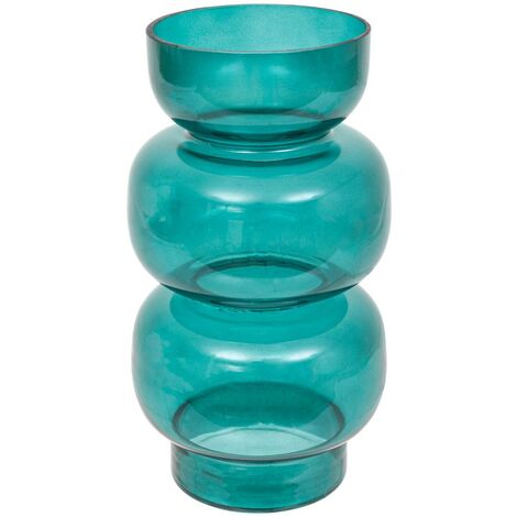 Vaso in vetro be vintage h25cm blu anatra - Atmosphera créateur d'intérieur (1/2)