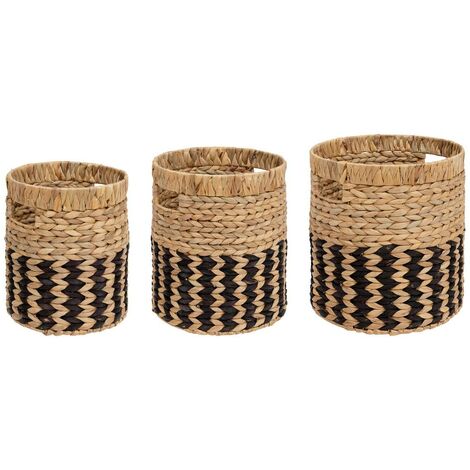 Set Di 3 Lanterne In Bambù Noor - Atmosfera Naturale Per Esterni E Interni - Misure S, M, L - 3