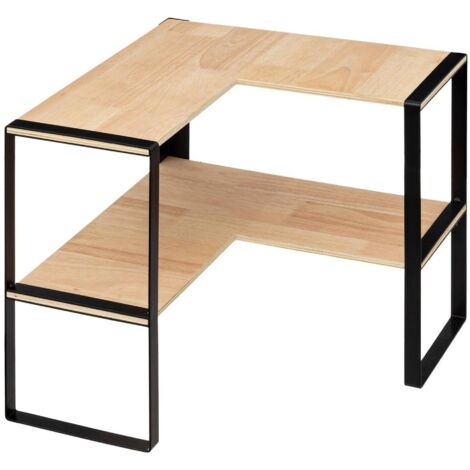 Scaffale angolare a 2 livelli blackwood - 5five