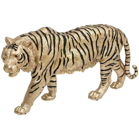 Tigre tropicale boudoir l.66cm resina dorata - Atmosphera créateur d'intérieur