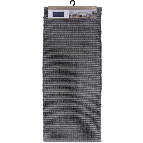 Tappeto in microfibra doppio bacino 45x120 cm sotto lattice - blu