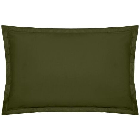 Fodera per cuscino carina in cotone 50x70cm verde cachi - Atmosphera créateur d'intérieur