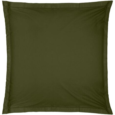 Fodera per cuscino carina in cotone 63x63cm verde cachi - Atmosphera créateur d'intérieur