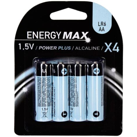 Confezione da 4 batterie power plus lr06 con  - 5five (1/5)