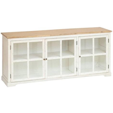 Credenza alta jiling in acacia 80x35cm - Atmosphera créateur d'intérieur