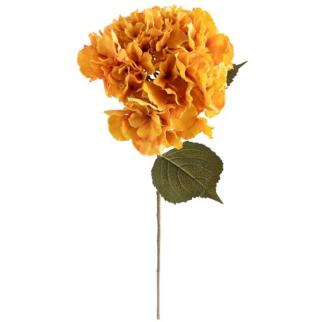 Stelo di ortensia artificiale james orange h83cm - Atmosphera créateur d'intérieur