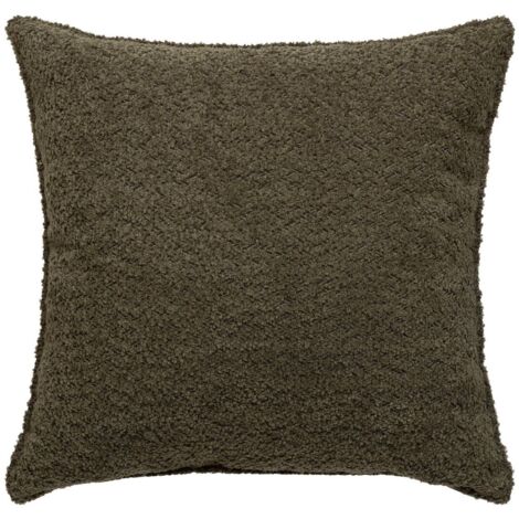 Cuscino bouclette soana verde cachi 45x45cm - Atmosphera créateur d'intérieur