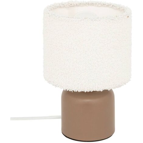 Lampada da tavolo bona bouclette brown h22cm - Atmosphera créateur d'intérieur