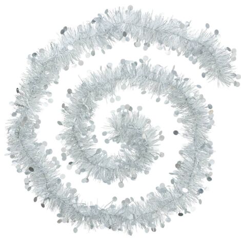Ghirlanda natalizia di boa mista 100x4x2m argento - Atmosphera créateur d'intérieur (1/2)