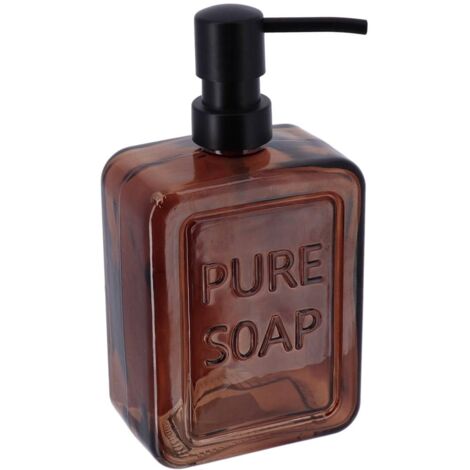 Dispenser in vetro per sapone puro - 570 ml - ambra - Tendance