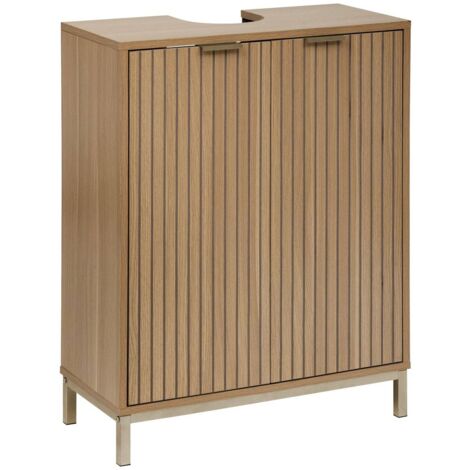 Base sotto lavabo tasso, effetto legno naturale - 5five