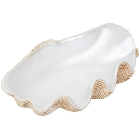 Piatto in resina bianco caldo oceane l 36 cm - Atmosphera créateur d'intérieur (1/2)