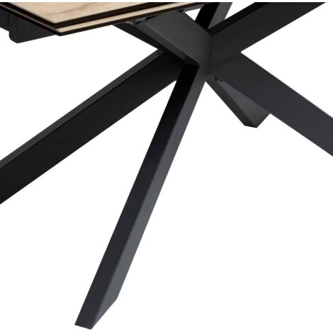 Tavolo da pranzo effetto marmo bianco roxas l160cm - Atmosphera créateur d'intérieur