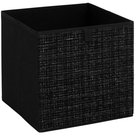 Contenitore mix n modul in tweed nero 31x31cm - 5five
