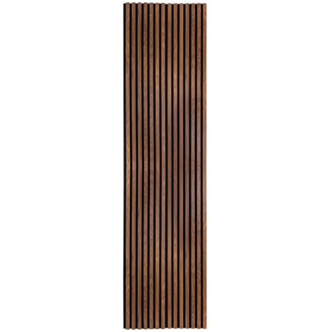 Pannello decorativo da parete colva in legno scuro 240x60cm - Atmosphera créateur d'intérieur