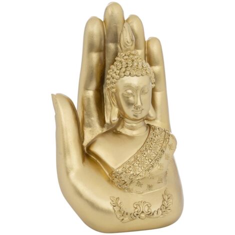 Buddha mano deo andy h.18cm resina oro - Atmosphera créateur d'intérieur