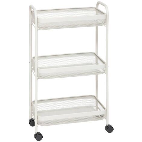 Carrello 3 Livelli Colorama Grigio Cemento - Carrello Portaoggetti Con Ruote Per Casa, Ufficio O Cucina - Foto 12