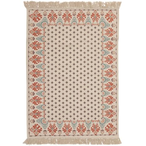 Homescapes - 100% cotone lavabile Tappeto annodato