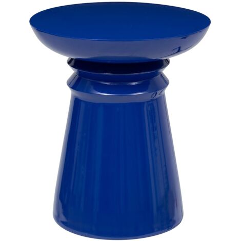 ATMOSPHERA CREATEUR D'INTERIEUR - Tavolino rotondo kemi in noce e metallo d63,2cm nero