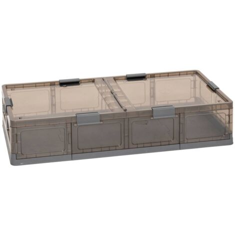 Tradineur - Scatola portaoggetti in plastica con manico e chiusura frontale 8 litri, design kit di pronto soccorso, contenitore per riporre oggetti