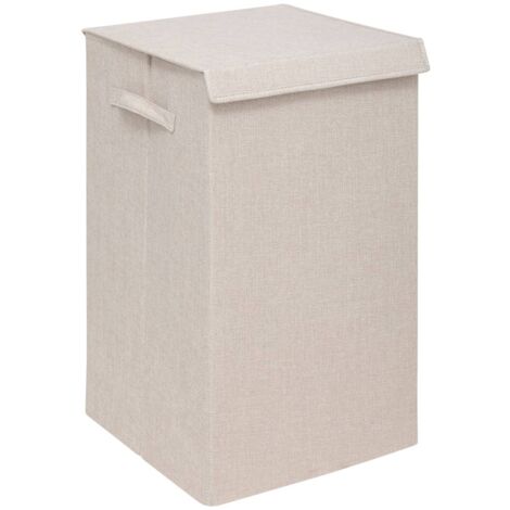 Cesto Biancheria Sporca In Bambu Tessuto Portabiancheria Con Ripiani - Foto 10