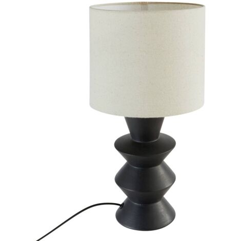 Lampada da tavolo yulia nera h40cm - Atmosphera créateur d'intérieur (1/3)