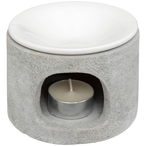 Jule Incense Burner Lantern in White 9.5 cm, Diameter 10 cm, Ceramic